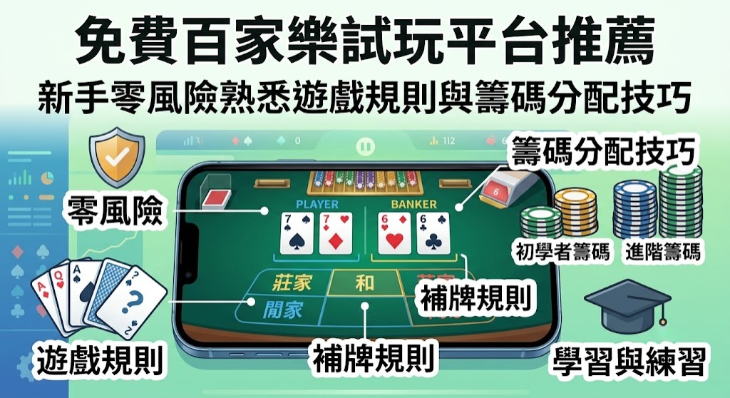 新手零風險熟悉遊戲規則與籌碼分配技巧