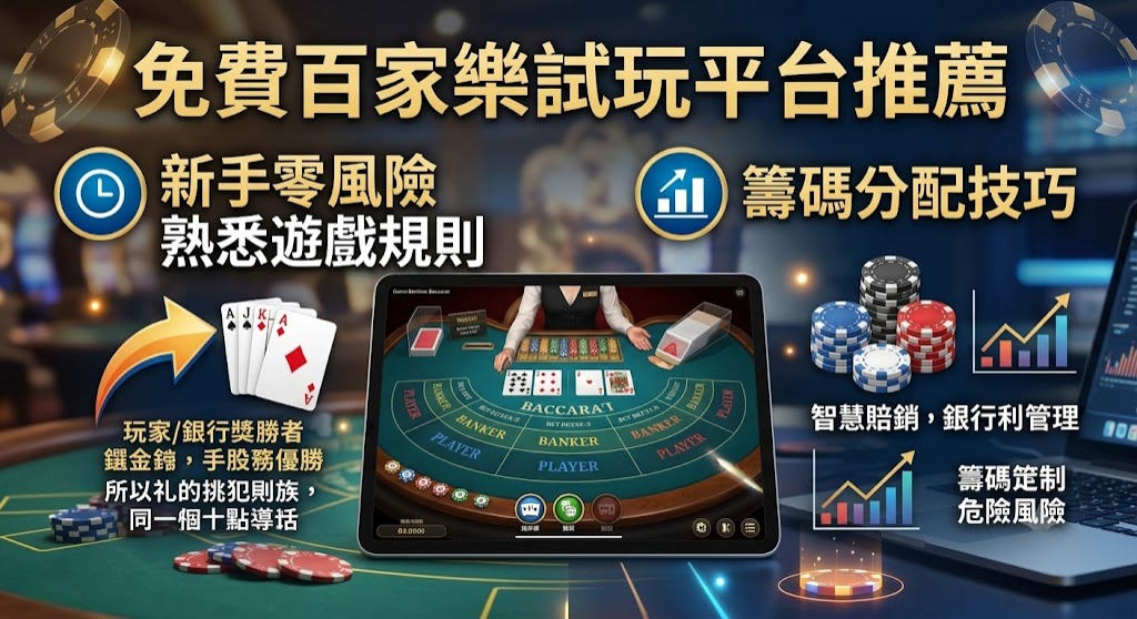 新手零風險熟悉遊戲規則與籌碼分配技巧