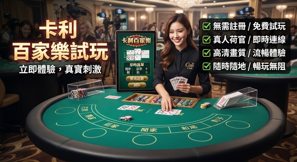 新手練兵首選!馬上解鎖卡利百家樂試玩模式